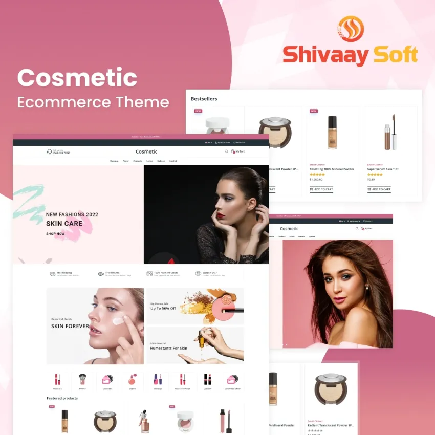 Cosmetic theme for nopCommerce